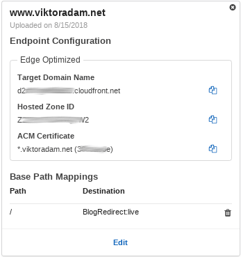 API Gateway Custom Domain
